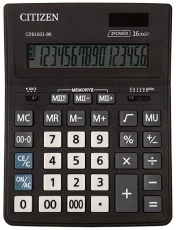 Calculator de masă Citizen CDB1601-BK