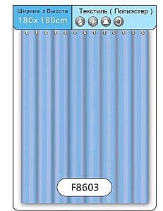 Perdele de baie Frap F 8603(1.8x1.8m) Blue