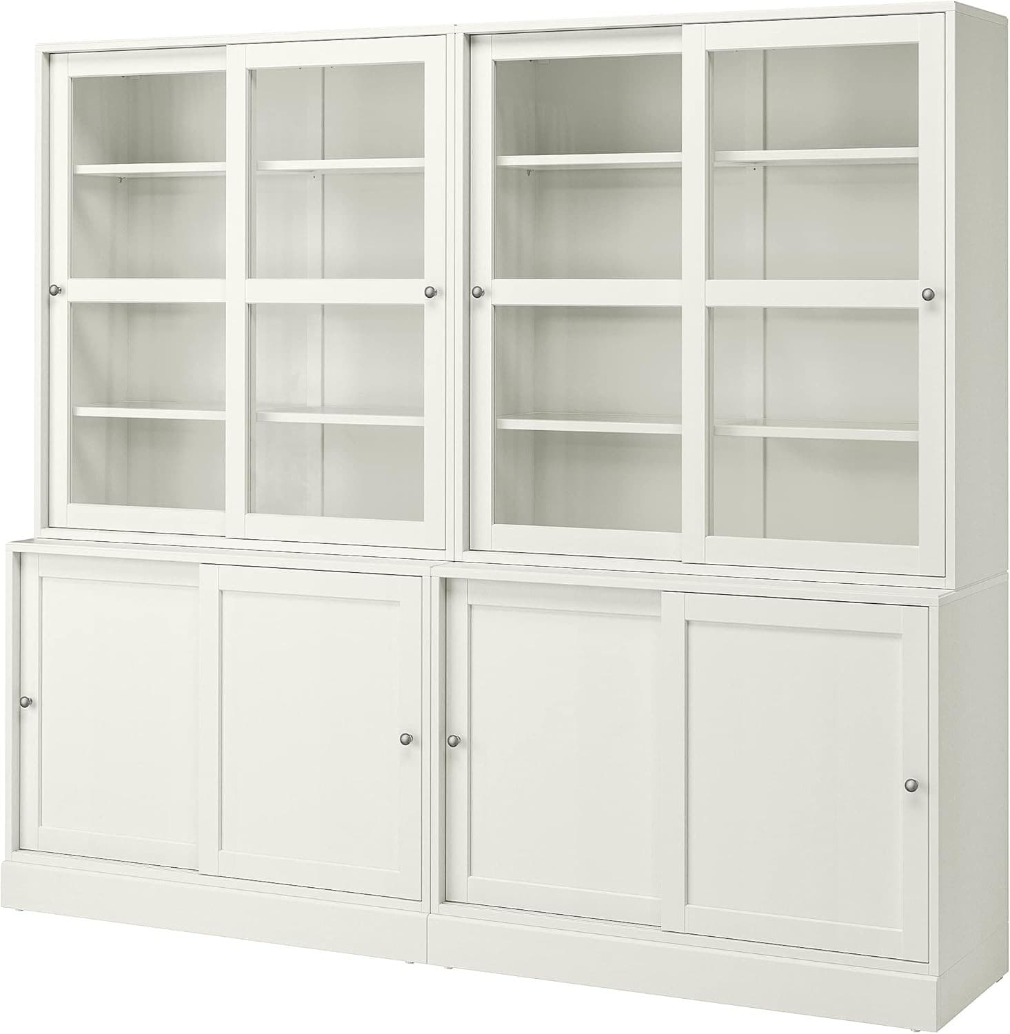 Dulap cu vitrina IKEA Havsta white 242x47x212 cm