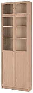 Dulap cu vitrina IKEA Billy oak veneer 80x30x237 cm