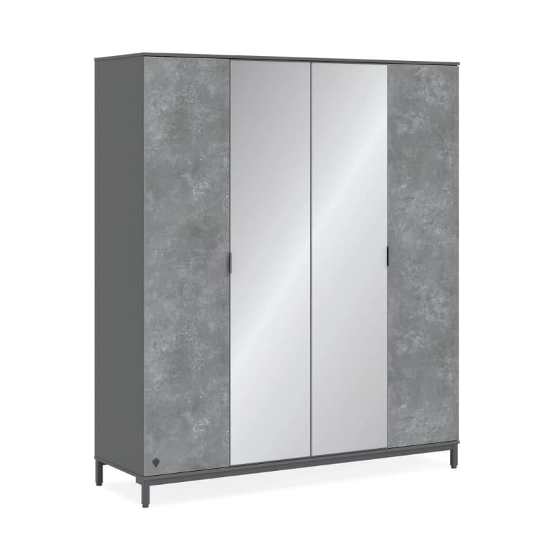 Dulap pentru copii Cilek SPACE GRAY 183x214x59 4D