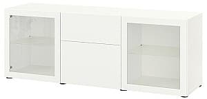 Витрина IKEA Besta white Lappviken / Sindvik glass white 180x42x65 см