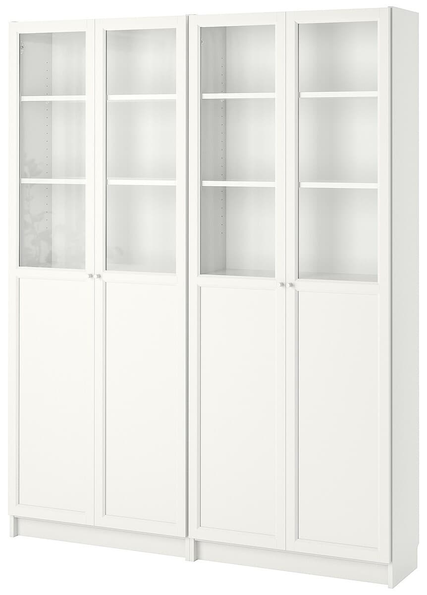 Dulap cu vitrina IKEA Billy / Oxberg  White