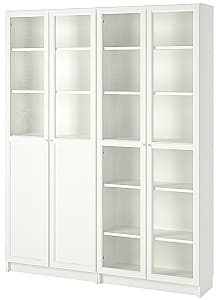 Dulap cu vitrina IKEA Billty / Oxberg white 160x30x202 cm