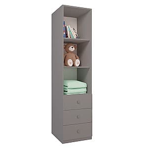 Шкаф пенал Polini Kids Simple Gray