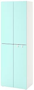 Dulap pentru copii IKEA Smastad/Platsa 60x40x180 Alb/Turcoaz Deschis