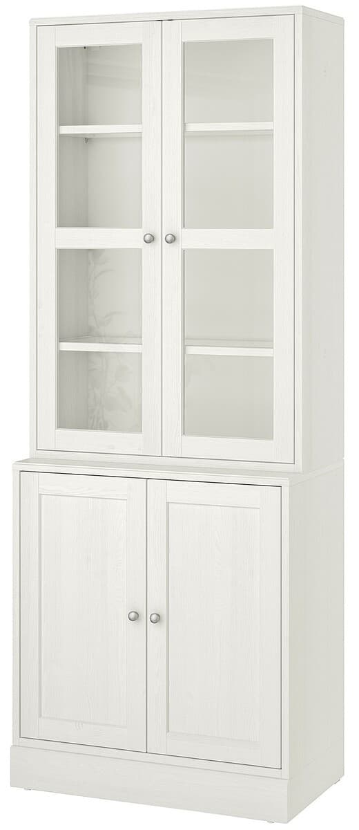 Dulap cu vitrina IKEA Havsta White 81x47x212 cm