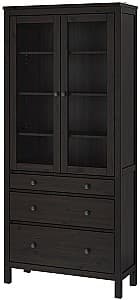 Витрина IKEA Hemnes Black-Brown 90×197 см