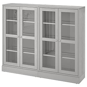 Витрина IKEA Havsta Gray 162x37x134 см