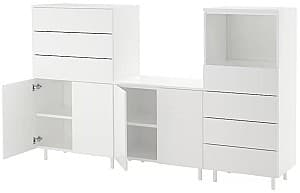 Dulap pentru copii IKEA Platsa 220x42x133 Alb/Fonnes Alb