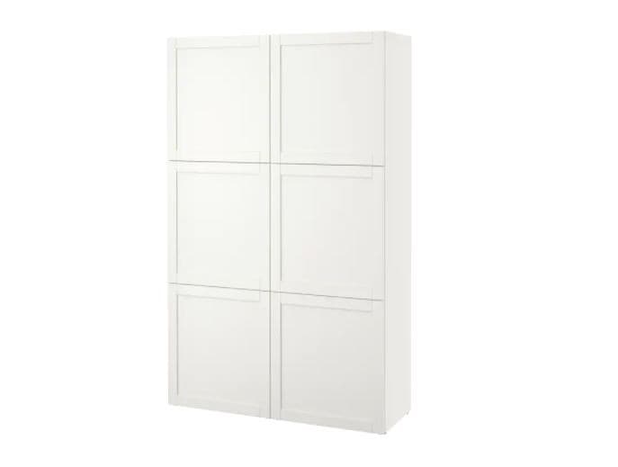 Шкаф IKEA Besta Hanviken white 120x40x192 см