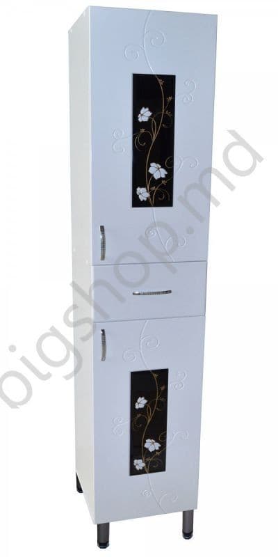 Dulap penal S-M Orhidee 35x35 Alb-negru