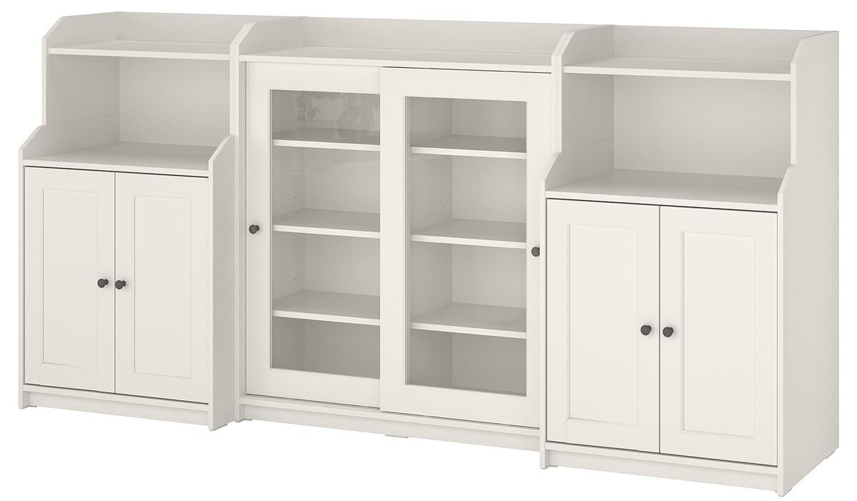 Витрина IKEA Hauga White 244x46x116 см