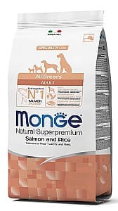 Сухой корм для собак Monge ALL BREED ADULT Salmone/Rice 12kg