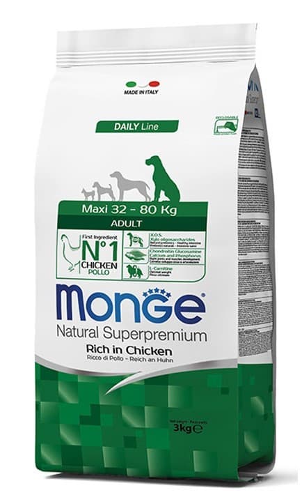 Сухой корм для собак Monge MAXI ADULT 3kg