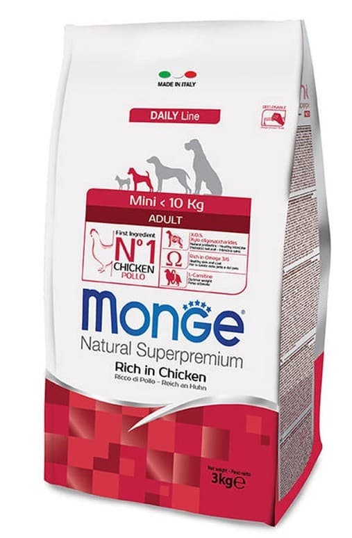 Hrană uscată pentru câini Monge MINI ADULT 3kg