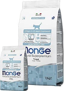 Нrană uscată pentru pisici Monge KITTEN MONOPROTEIN TROUT 400gr