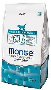 Нrană uscată pentru pisici Monge KITTEN Chicken 1.5kg