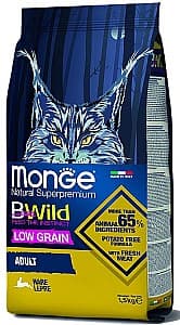 Нrană uscată pentru pisici Monge BWILD LOW GRAIN ADULT Hare 1.5kg