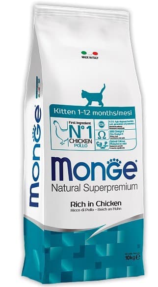 Сухой корм для кошек Monge KITTEN Chicken 10kg