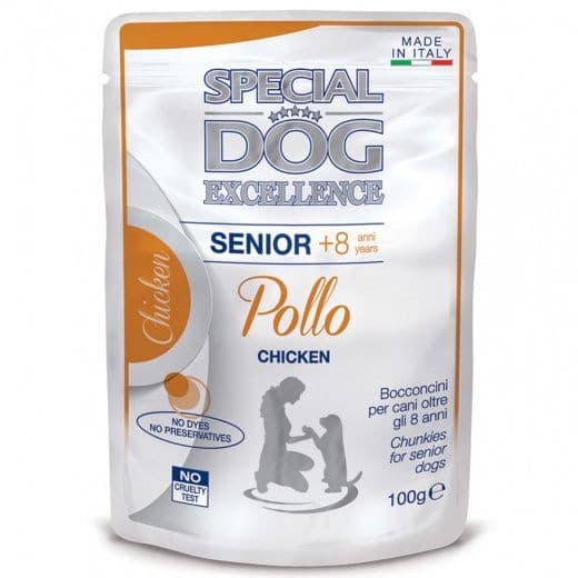 Hrană umedă pentru câini Special Dog EXCELLENCE POUCH SENIOR CHICKEN 100gr