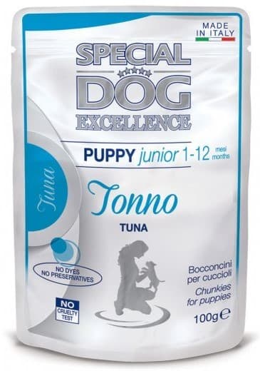 Hrană umedă pentru câini Special Dog EXCELLENCE POUCH PUPPY&JUNIOR TUNA 100gr