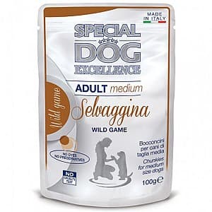 Влажный корм для собак Special Dog EXCELLENCE POUCH MEDIUM ADULT WILD 100gr