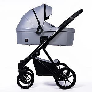 Carucior modular Dada Prams NEXUS ECOLEATHER 2/1 METALIC GREY