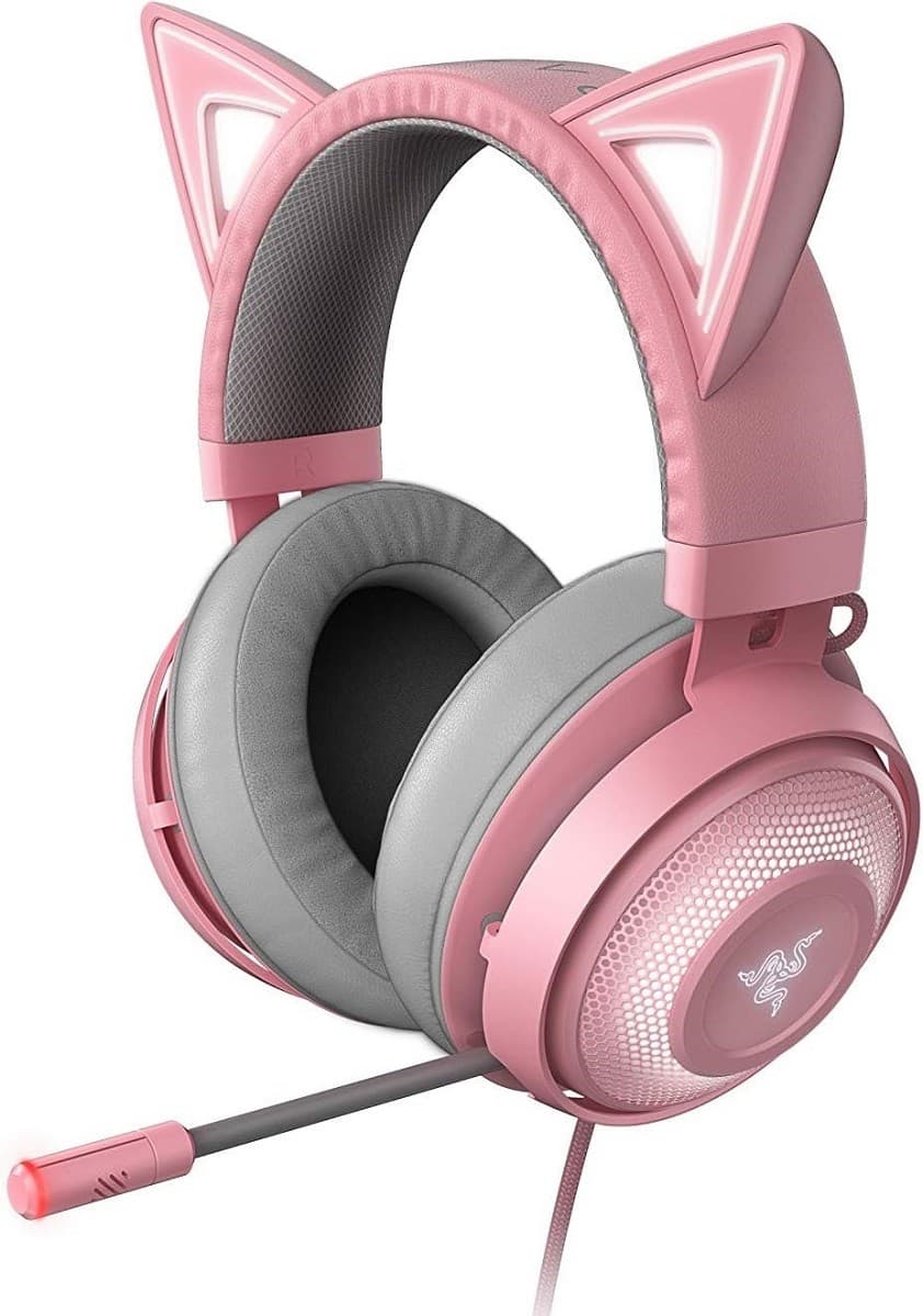 Casti pentru gaming RAZER Kraken Kitty Quartz