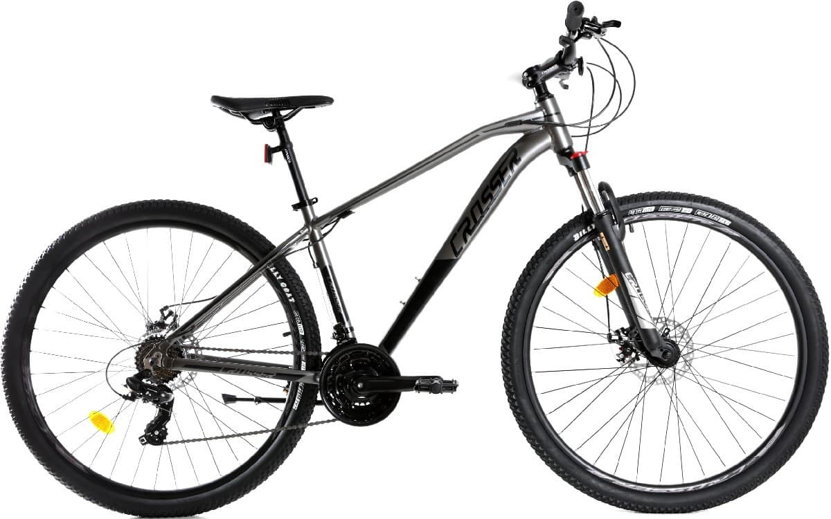 Горный велосипед Crosser JAZZ 29/17 (Hidr+Shimano 24s) Gray/Black