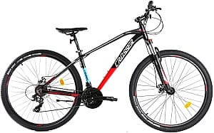 Горный велосипед Crosser JAZZ 29/17 (Hidr+Shimano 24s) Black/Red