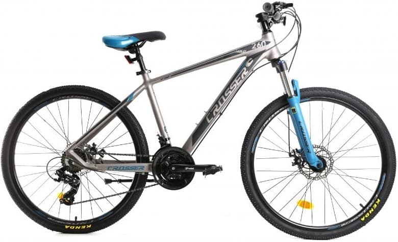 Горный велосипед Crosser SOLO 29/19 21S Shimano+Logan Hidraulic Gray/Blue