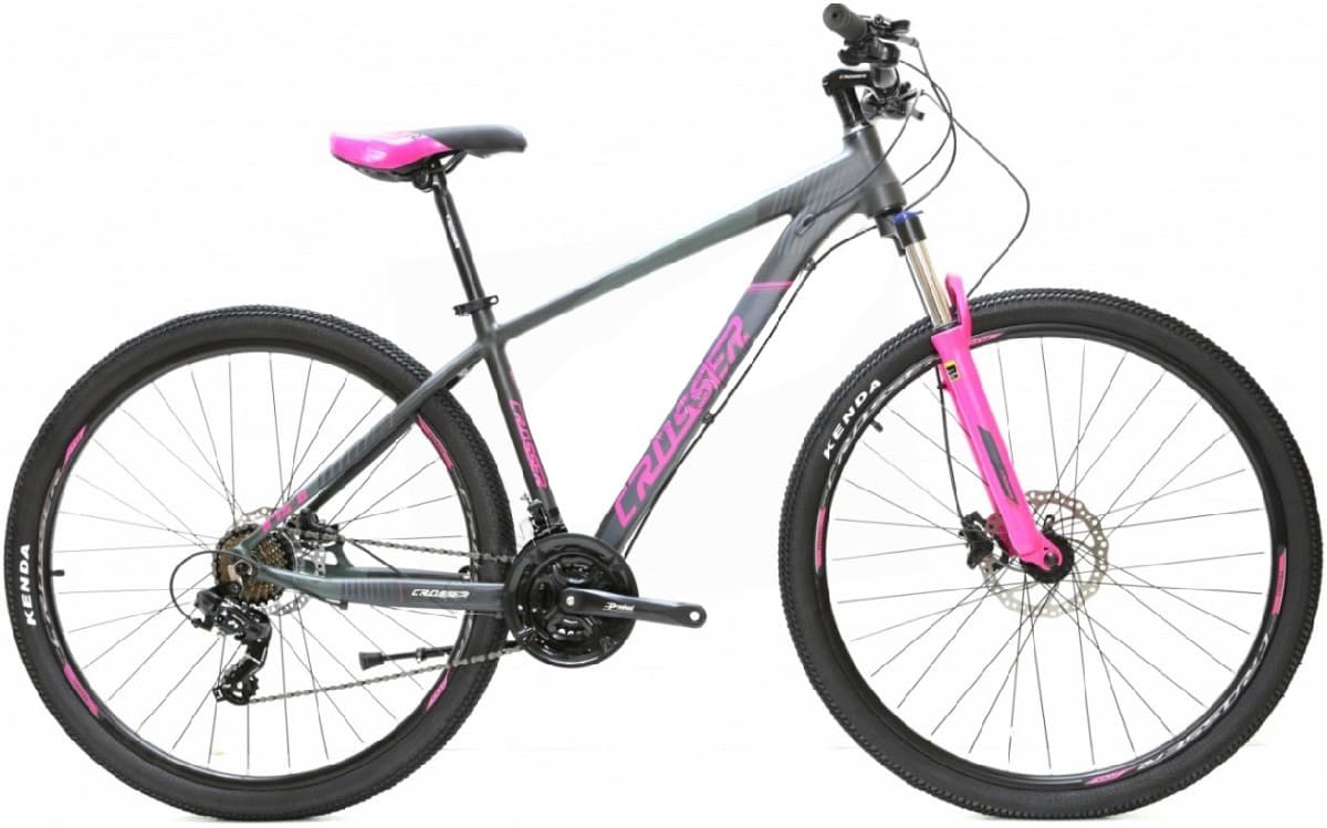 Bicicleta de munte Crosser 075 26/15.5 21S Shimano+Logan Hidraulic Black/Pink