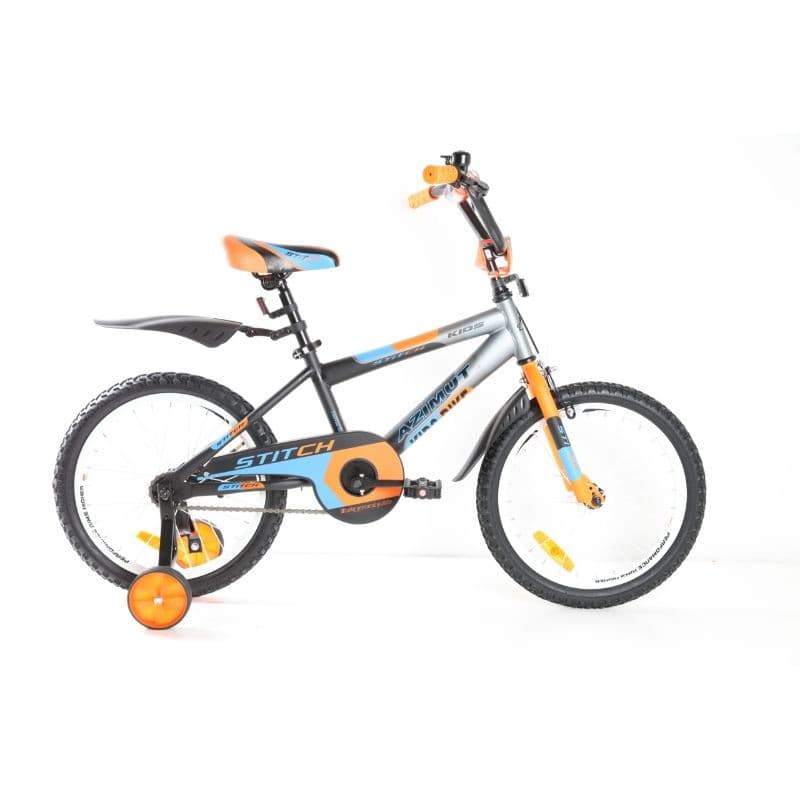 Bicicleta pentru copii Azimut STITCH 18 Orange/Blue 009