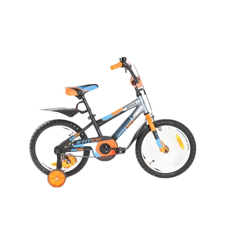 Bicicleta pentru copii Azimut STITCH 16 Orange/Blue 009