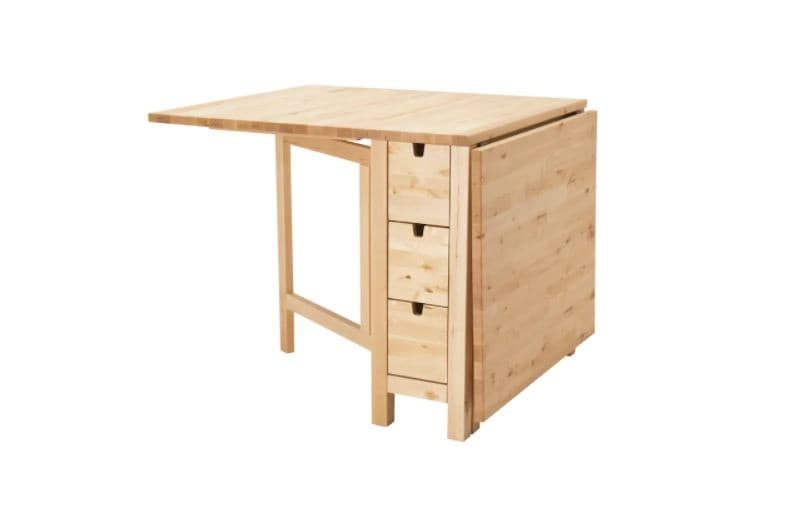 Стол деревянный IKEA Norden birch 26/89/152x80 см