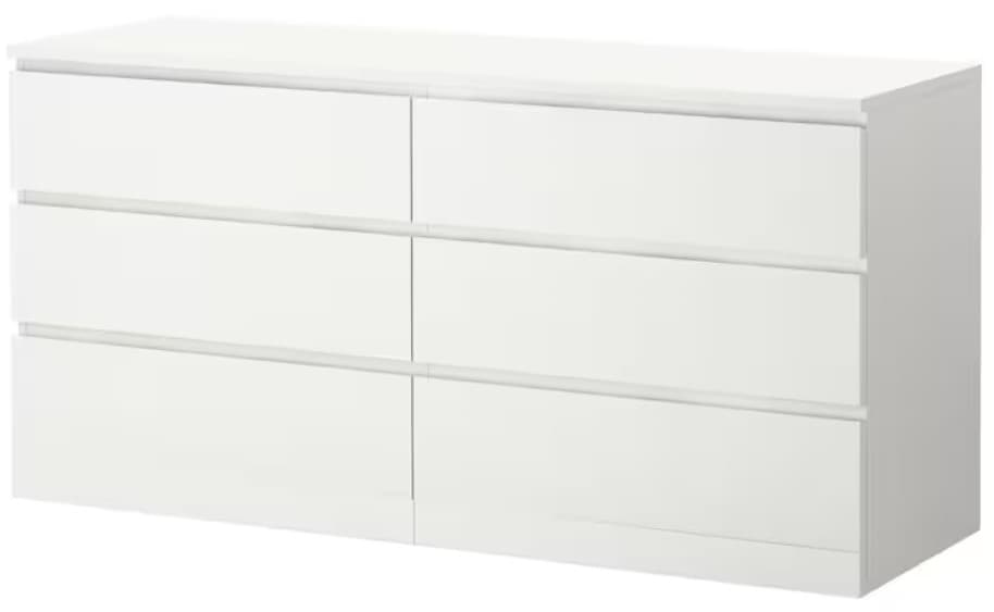 Комод IKEA Malm 6 ящиков 160x78 (Белый)