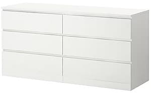 Комод IKEA Malm 6 ящиков 160x78 (Белый)