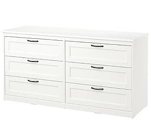 Комод IKEA Songesand White (6 ящиков )