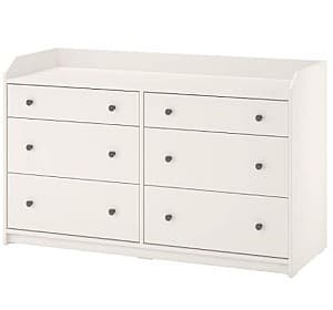 Комод IKEA Hauga White 138×84 см (6 ящиков)