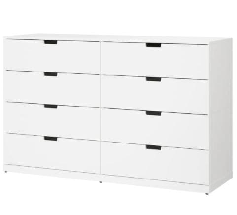 Комод IKEA Nordli  White 160×99 см ( 8 ящиков )