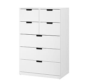 Комод IKEA Nordli White 80×122 см (7 ящиков)