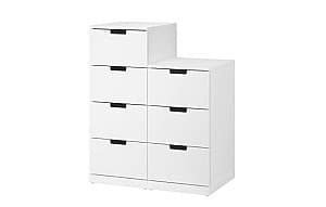 Comoda IKEA Nordli white 80×99 cm (7sertare)