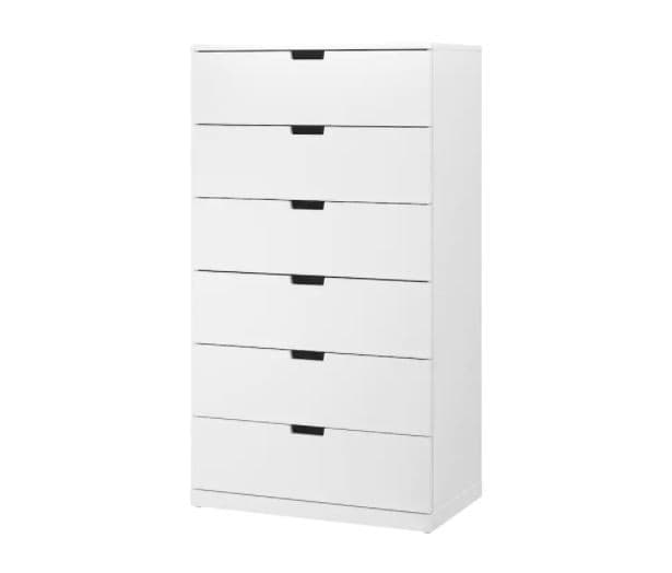 Комод IKEA Nordli white 80×145 см (6 ящиков)