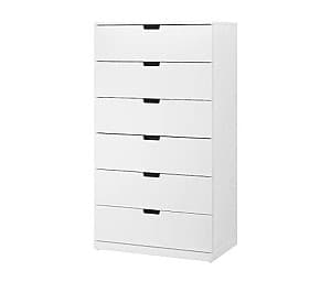 Комод IKEA Nordli white 80×145 см (6 ящиков)