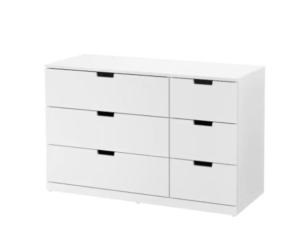 Комод IKEA Nordli white 120×76 см (6 ящиков)