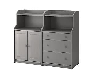 Комод IKEA Hauga gray 139x46x116 см