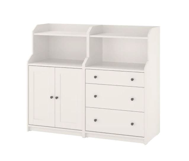 Comoda IKEA Hauga white 139x46x116 cm