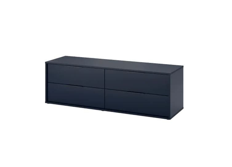 Comoda IKEA Nordmela black-blue (4 sertare) 159×50 cm