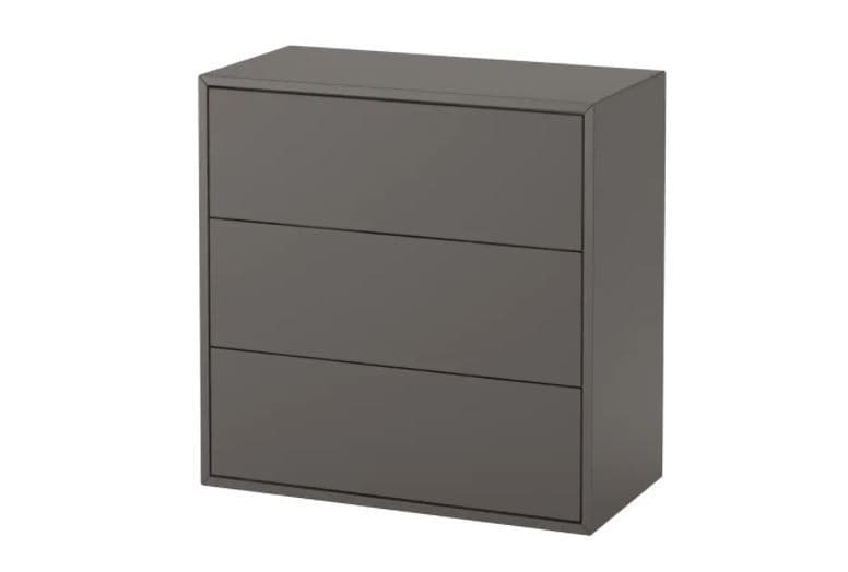 Комод IKEA Eket  dark grey  (3 ящика)